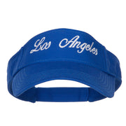 Los Angeles Embroidered Washed Cotton Visor