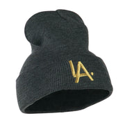 LA Embroidered Long Beanie