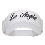 Los Angeles Embroidered Washed Cotton Visor