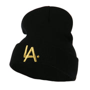 LA Embroidered Long Beanie