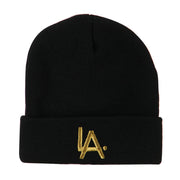 LA Embroidered Long Beanie