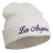 Los Angeles Embroidered Long Cuff Beanie