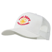 Fire Dept Ladies Auxiliary Embroidered Mesh Cap