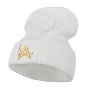 LA Embroidered Long Beanie