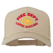 Fire Dept Ladies Auxiliary Embroidered Mesh Cap