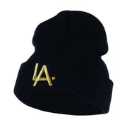 LA Embroidered Long Beanie