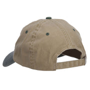 Cardinals Bird Embroidered Washed Two Tone Cap