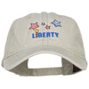 Liberty Embroidered Washed Cap