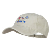 Liberty Embroidered Washed Cap