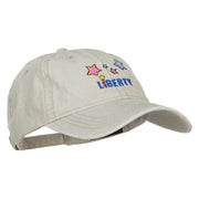 Liberty Embroidered Washed Cap