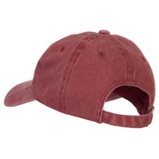 Lightning Bolt Embroidered Unstructured Cotton Cap