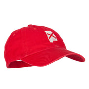 Alabama State Flag Map Embroidered Low Profile Cotton Cap