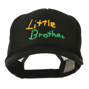 Little Brother Embroidered Youth Foam Mesh Cap