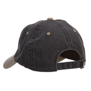 Cardinals Bird Embroidered Washed Two Tone Cap