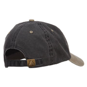 Cardinals Bird Embroidered Washed Two Tone Cap