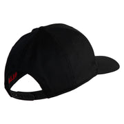 4th Marine Division Veteren Embroidered Solid Cotton Twill Pro Style Cap - Black OSFM