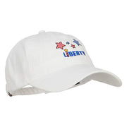 Liberty Embroidered Washed Cap