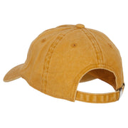 Lightning Bolt Embroidered Unstructured Cotton Cap