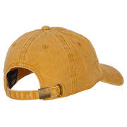 Lightning Bolt Embroidered Unstructured Cotton Cap