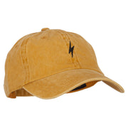 Lightning Bolt Embroidered Unstructured Cotton Cap