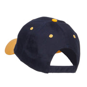 Football Helmet Embroidered Two Tone Cap