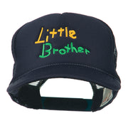 Little Brother Embroidered Youth Foam Mesh Cap