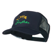 Little Brother Embroidered Youth Foam Mesh Cap