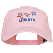 Liberty Embroidered Washed Cap