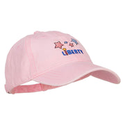 Liberty Embroidered Washed Cap