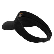 Licensed 17th Airborne Division Embroidered Cotton Twill Sun Visor - Black OSFM