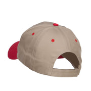 Football Helmet Embroidered Two Tone Cap