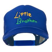 Little Brother Embroidered Youth Foam Mesh Cap