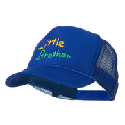 Little Brother Embroidered Youth Foam Mesh Cap