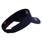 Licensed 17th Airborne Division Embroidered Cotton Twill Sun Visor - Navy OSFM