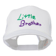 Little Brother Embroidered Youth Foam Mesh Cap