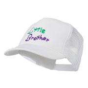 Little Brother Embroidered Youth Foam Mesh Cap