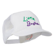 Little Brother Embroidered Youth Foam Mesh Cap