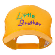 Little Brother Embroidered Youth Foam Mesh Cap