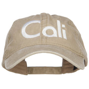 Cali Embroidered Washed Cap