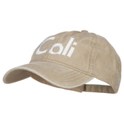 Cali Embroidered Washed Cap