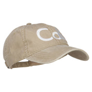 Cali Embroidered Washed Cap