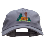 Log Cabin Embroidered Unstructured Dad Cap