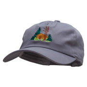 Log Cabin Embroidered Unstructured Dad Cap