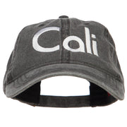 Cali Embroidered Washed Cap