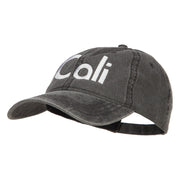 Cali Embroidered Washed Cap