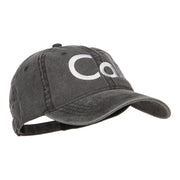 Cali Embroidered Washed Cap