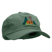 Log Cabin Embroidered Unstructured Dad Cap