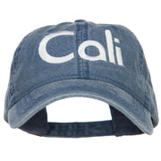 Cali Embroidered Washed Cap