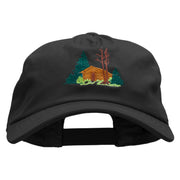 Log Cabin Embroidered Unstructured Dad Cap