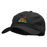 Log Cabin Embroidered Unstructured Dad Cap